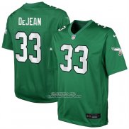 Camiseta NFL Game Nino Philadelphia Eagles Cooper DeJean Alterno Verde