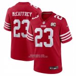 Camiseta NFL Game San Francisco 49ers Christian McCaffrey 80 Aniversario Rojo