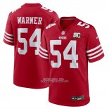 Camiseta NFL Game San Francisco 49ers Fred Warner 80 Aniversario Rojo