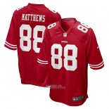 Camiseta NFL Game San Francisco 49ers Jordan Matthews 88 Rojo