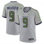 Camiseta NFL Game Seattle Seahawks Kenneth Walker III 2025 Rivalries Collection Gris