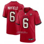 Camiseta NFL Game Tampa Bay Buccaneers Baker Mayfield 50 Aniversario Rojo