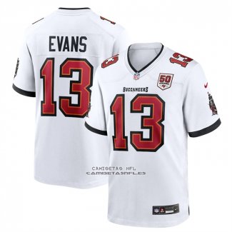 Camiseta NFL Game Tampa Bay Buccaneers Mike Evans 50th Anniversary Blanco