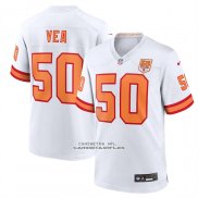 Camiseta NFL Game Tampa Bay Buccaneers Vita Vea 50th Season 76 Blanco