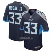 Camiseta NFL Game Tennessee Titans A.J. Moore Jr. Azul