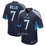 Camiseta NFL Game Tennessee Titans Malik Willis 2022 NFL Draft Pick Azul