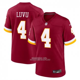 Camiseta NFL Game Washington Commanders Frankie Luvu Rojo1