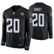 Camiseta NFL Hombre Jacksonville Jaguars Jalen Camiseta NFL Hombre St Louis Ramsey Negro Therma Manga Larga