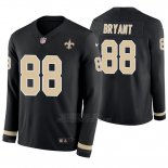 Camiseta NFL Hombre New Orleans Saints Dez Bryant Negro Therma Manga Larga