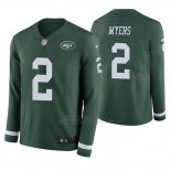 Camiseta NFL Hombre New York Jets Jason Myers Verde Therma Manga Larga