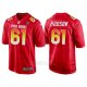 Camiseta NFL Hombre Oakland Raiders 61 Rodney Hudson Rojo AFC 2018 Pro Bowl