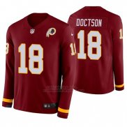 Camiseta NFL Hombre Washington Commanders Josh Doctson Burgundy Therma Manga Larga