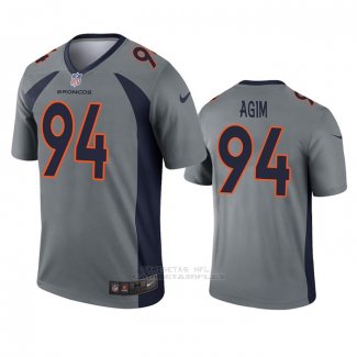 Camiseta NFL Legend Denver Broncos Mctelvin Agim Inverted Gris