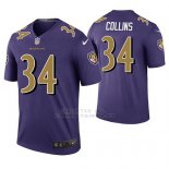 Camiseta NFL Legend Hombre Baltimore Ravens Alex Collins Violeta Color Rush
