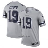 Camiseta NFL Legend Hombre Dallas Cowboys 19 Amari Cooper Inverted Gris