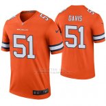 Camiseta NFL Legend Hombre Denver Broncos Todd Davis Naranja Color Rush