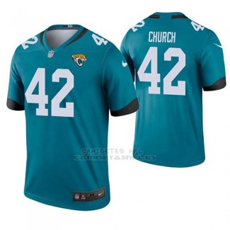 Camiseta NFL Legend Hombre Jacksonville Jaguars Barry Church Verde Color Rush
