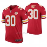 Camiseta NFL Legend Hombre Kansas City Chiefs Charcandrick West Rojo Color Rush