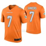 Camiseta NFL Legend Hombre Miami Dolphins Jason Sanders Naranja Color Rush
