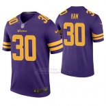 Camiseta NFL Legend Hombre Minnesota Vikings C. J. Ham Violeta Color Rush