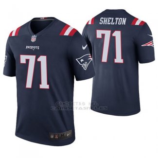 Camiseta NFL Legend Hombre New England Patriots Danny Shelton Azul Color Rush