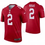 Camiseta NFL Legend Hombre New York Giants 2 Aldrick Rosas Inverted Rojo