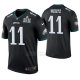 Camiseta NFL Legend Hombre Philadelphia Eagles Carson Wentz Negro Super Bowl Lii Champions Color Rush