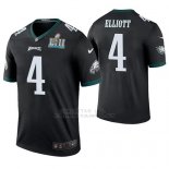 Camiseta NFL Legend Hombre Philadelphia Eagles Jake Elliott Negro Super Bowl Lii Champions Color Rush