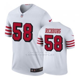 Camiseta NFL Legend Hombre San Francisco 49ers Weston Richburg Blanco Color Rush