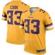 Camiseta NFL Legend Minnesota Vikings Dalvin Cook Inverted Oro