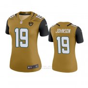 Camiseta NFL Legend Mujer Jacksonville Jaguars Collin Johnson Oro Color Rush