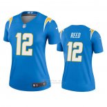 Camiseta NFL Legend Mujer Los Angeles Chargers 12 Joe Reed Azul