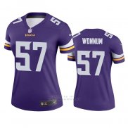 Camiseta NFL Legend Mujer Minnesota Vikings D.j. Wonnum Violeta