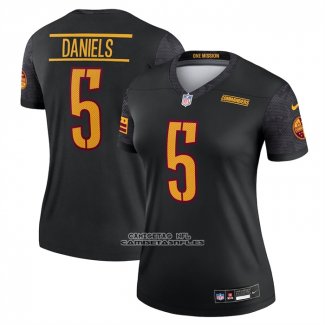 Camiseta NFL Legend Mujer Washington Commanders Jayden Daniels Negro