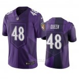 Camiseta NFL Limited Baltimore Ravens Patrick Queen Ciudad Edition Violeta