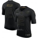 Camiseta NFL Limited Buffalo Bills Kelly 2020 Salute To Service Negro