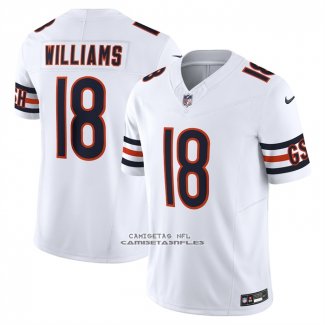 Camiseta NFL Limited Chicago Bears Caleb Williams Vapor F.U.S.E. Blanco