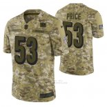 Camiseta NFL Limited Cincinnati Bengals 53 Billy Price 2018 Salute To Service Camuflaje