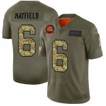 Camiseta NFL Limited Cleveland Browns Mayfield 2019 Salute To Service Verde