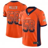 Camiseta NFL Limited Denver Broncos Miller Rush Drift Fashion Naranja