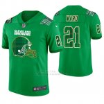 Camiseta NFL Limited Hombre Cleveland Browns Denzel Ward St. Patrick's Day Verde