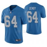 Camiseta NFL Limited Hombre Detroit Lions Jamil Demby Azul Vapor Untouchable