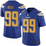 Camiseta NFL Limited Hombre Los Angeles Chargers 99 Joey Bosa Electric Azul Stitched Rush