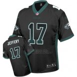Camiseta NFL Limited Hombre Philadelphia Eagles 17 Alshon Jeffery Negro Alternate Stitched Drift Fashion
