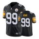 Camiseta NFL Limited Hombre Pittsburgh Steelers Keion Adams Negro Vapor Untouchable Throwback