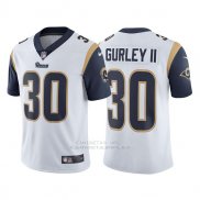 Camiseta NFL Limited Hombre Rams 30 Todd Gurley Blanco Vapor Untouchable
