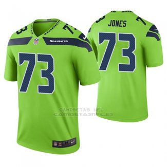 Camiseta NFL Limited Hombre Seattle Seahawks Jamarco Jones Verde Color Rush