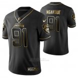 Camiseta NFL Limited Jacksonville Jaguars Yannick Ngakoue Golden Edition Negro