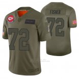 Camiseta NFL Limited Kansas City Chiefs Eric Fisher 2019 Salute To Service Verde