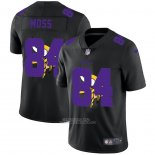 Camiseta NFL Limited Minnesota Vikings Moss Logo Dual Overlap Negro